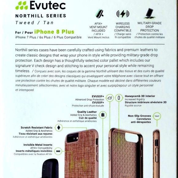 IPhone 8 phone plus case - TAN/TWEED - Picture 4 of 4